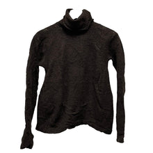 画像をギャラリービューアに読み込む, JUNYA WATANABE ジュンヤワタナベ 03AW ウール縮絨シワ加工ハイネックニットセーター AD2003 ブラウン 3498