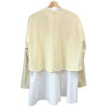 이미지를 갤러리 뷰어에 로드 , ENFOLD エンフォルド 21SS ダブルクロスSHレイヤーチュニック シャツ 300ES230-0100 38 ホワイト R14649