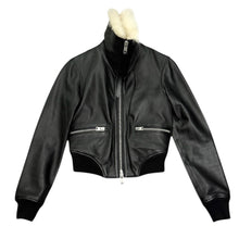 이미지를 갤러리 뷰어에 로드 , ALLSAINTS オールセインツ WISLEY SHEARLING LEATHER JACKET ファー付レザーライダースジャケット WL025V XS ブラック 14962