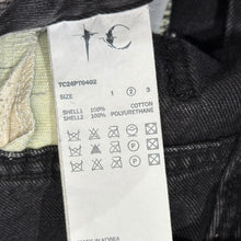 画像をギャラリービューアに読み込む, THUG CLUB サグクラブ Mohican Leather Denim Pants モヒカンフェイクレザーデニムパンツ TC24PT0402 14295