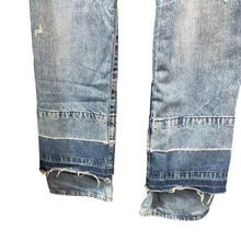 将图片加载到图库查看器,ZARA ザラ RELAXED-FIT ダメージ加工リラックスストレートデニムパンツ 44 インディゴ 14874