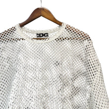 Lade das Bild in den Galerie-Viewer, CDG by COMME des GARCONS コムデギャルソン 24SS OVERSIZED MESH T-SHIRT オーバーサイズメッシュTシャツ SZ-T077 M ホワイト R14727