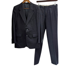 画像をギャラリービューアに読み込む, YVES SAINT LAURENT イヴサンローラン フランス製 ストライプセットアップスーツ ジャケット スラックス 古着 ヴィンテージ 14308