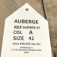 Lade das Bild in den Galerie-Viewer, AUBERGE オーベルジュ GARDEN 47 M-47 コットンリネンカーゴパンツ 14131