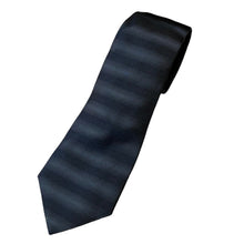 画像をギャラリービューアに読み込む, Dior HOMME ディオールオム シャドウボーダー柄シルクネクタイ ブラック 3530