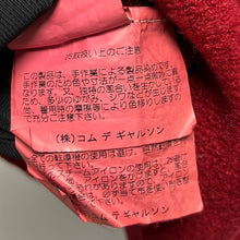 Lade das Bild in den Galerie-Viewer, robe de chambre COMME des GARCONS ローブドシャンブルコムデギャルソン 製品染め加工ウール縮絨加工ハイネックカットソー RN-040340 AD2000 レッド 3526