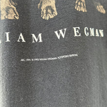 画像をギャラリービューアに読み込む, FRUIT OF THE LOOM フルーツオブザルーム 90's WILLIAM WEGMAN プリントTシャツ XL ブラック 14905