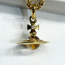 画像をギャラリービューアに読み込む, Vivienne Westwood ヴィヴィアンウエストウッド TINY ORB タイニーオーブネックレス 工場刻印 ゴールド 14367