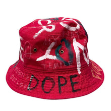 Load image into Gallery viewer, guernika ゲルニカ Hand Painted Hat ハンドペイントバケットハットレッド 14880