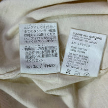 이미지를 갤러리 뷰어에 로드 , JUNYA WATANABE ジュンヤワタナベ 90's コットンVネック半袖ニット JN-100010 AD1997 アイボリー 14998