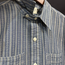 画像をギャラリービューアに読み込む, RRL ダブルアールエル 25SS HARTLEY WS-LONG SLEEVE-SPORT SHIRT ドビーシャンブレーワークシャツ S ブルー 15101