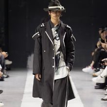 画像をギャラリービューアに読み込む, Yohji yamamoto POUR HOMME ヨウジヤマモトプールオム 24SS 耳使い肩章ロングジャケット HS-J14-318 14252