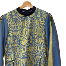 이미지를 갤러리 뷰어에 로드 , ha za ma ハザマ 2021SC 虚空を紡ぎ、織り成す物語のワンピース 青 黄 S 14720