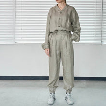 画像をギャラリービューアに読み込む, NICENESS ナイスネス 20SS WATER 接結リネンスポーツスラックスパンツ NNW-T01S20 14316