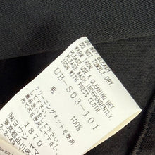 将图片加载到图库查看器,S'yte by yohji yamamoto サイト ヨウジヤマモト WASHER WOOL GABARDINE BUTTONED SKIRT ウールギャバジンボタンデザインドレープスカート UB-S03-101 1 ブラック 15109