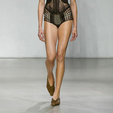 Load image into Gallery viewer, Mame Kurogouchi マメクロゴウチ 23SS Cord Embroidery Egg Heel Pumps コード刺繍エッグヒールパンプス MM23SS-AC305 14203