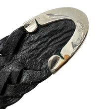 Load image into Gallery viewer, J&M DAVIDSON ジェイアンドエムデヴィッドソン ENVELOPE BUCKLE TIP END PLAITED BELT 30MM エンベロープバックルチップエンド メッシュレザーベルト 13915