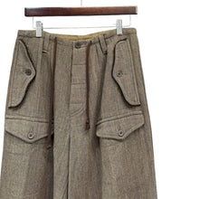 Lade das Bild in den Galerie-Viewer, DRIES VAN NOTEN ドリスヴァンノッテン 98AW ヘリンボーンウールイージーワイドパンツ 46 グレー 15750