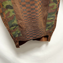 Load image into Gallery viewer, COMME des GARCONS コムデギャルソン 01SS 迷彩テープデザイン総柄Vネックニットカーディガン GN-100040