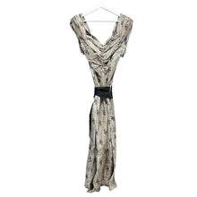 Load image into Gallery viewer, COMME des GARCONS コムデギャルソン 02SS 花柄刺繍カットオフリボンデザインノースリーブワンピース AD2001