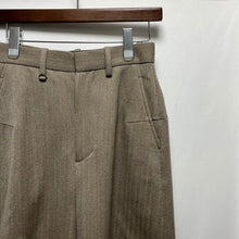 画像をギャラリービューアに読み込む, PHOTOCOPIEU フォトコピュー 22AW LEONORA WIDE LEG TROUSERS キャバリーツイルワイドパンツ 222LNR 36 ブラウン 3452