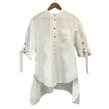 이미지를 갤러리 뷰어에 로드 , ENFOLD エンフォルド 25AW NOTE SHIRT バンドカラー半袖シャツ 300IA230-2561 38 ホワイト 300IA230-2561 15251
