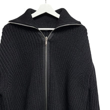 画像をギャラリービューアに読み込む, RAF SIMONS ラフシモンズ 22AW Bulky knit turtle neck cardigan ジップアップニット 14036