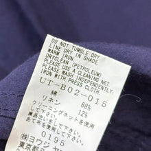 Load image into Gallery viewer, S'YTE by yohji yamamoto サイト ヨウジヤマモト BROADCLOTH CHAMBRAY LOOSE-FIT OPEN COLLAR SHIRT コットンリネンオープンカラーシャツ UT-B02-015 3 ネイビー 14822