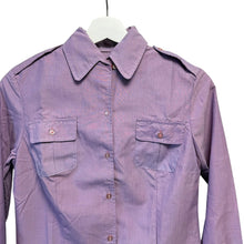 Load image into Gallery viewer, Maison Martin Margiela メゾンマルタンマルジェラ 95AW artisanal purple military shirt アーティザナル ミリタリーシャツ 14140