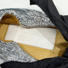 Load image into Gallery viewer, LANVIN ランバン 08SS クラック加工メタリックミラーバレエシューズ パンプス 14522