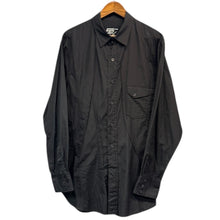이미지를 갤러리 뷰어에 로드 , Yohji Yamamoto POWER of The WHITE shirt ヨウジヤマモトパワーオブザホワイト 23SS P・100/2 BROAD J-FRONT DARTS SHIRT ブロードシャツ PZ-B08-001 ブラック 3 15265