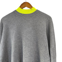 画像をギャラリービューアに読み込む, ENFOLD エンフォルド 24AW LAYERED NECK BOX PULLOVER レイヤードスリットデザインニット 300HA270-2240 グレー 38 15021