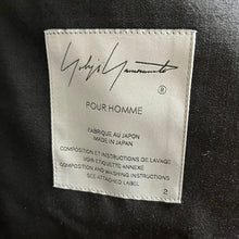 画像をギャラリービューアに読み込む, Yohji Yamamoto POUR HOMME ヨウジヤマモトプールオム 23SS GABARDINE W-DOUBLE BODY PEAKED JACKET ウールギャバジンロングジャケット HZ-J27-100