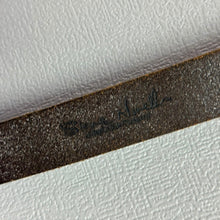 Lade das Bild in den Galerie-Viewer, Steven Novelli HALCYON BELT COMPANY スティーブンノーベル ハルシオンベルトカンパニー イングランド製 レザーベルト 32 ブラウン 15474