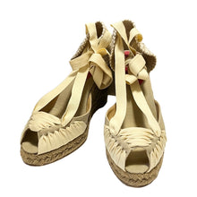 이미지를 갤러리 뷰어에 로드 , Christian Louboutin クリスチャンルブタン ウェッジソールアンクルリボンサンダル ヒール MOUDY 箱有