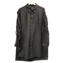 画像をギャラリービューアに読み込む, S'YTE by yohji yamamoto サイト ヨウジヤマモト COTTON BROAD CLOTH OVERSIZED SHIRT WITH GATHERED STRINGS ギャザーストリングオーバーサイズシャツ UY-B03-080 14241