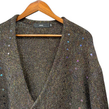 画像をギャラリービューアに読み込む, Vaporize ヴェイパライズ 22AW Spancole Cardigan スパンコールカーディガン M ブラウン 15364