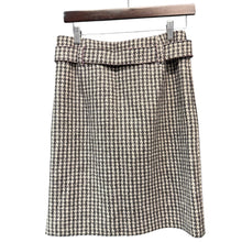 Load image into Gallery viewer, Weekend Max Mara ウィークエンドマックスマーラ ハウンドトゥースベルテッドウールスカート 14459