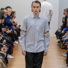 Load image into Gallery viewer, COMME des GARCONS SHIRT コムデギャルソンシャツ 19AW ジップデザイン2WAYストライプシャツ W27059 14115