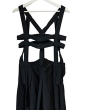 Load image into Gallery viewer, COMME des GARCONS コムデギャルソン 14SS ポリエステル縮絨加工サスペンダーデザインスカート GM-A007
