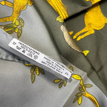 画像をギャラリービューアに読み込む, HERMES エルメス カレ90 シルクアニマルロゴスカーフ ANIMAL ALPHABET 3477