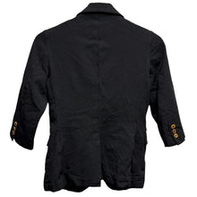 Load image into Gallery viewer, COMME des GARCONS コムデギャルソン 09AW ポリエステル縮絨加工ベストレイヤード7分袖ジャケット GD-J079 AD2009 13759