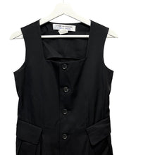Load image into Gallery viewer, COMME des GARCONS COMME des GARCONS コムコム コムデギャルソン ボタンデザインバックプリーツウールワンピース