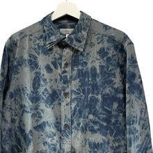 画像をギャラリービューアに読み込む, Yohji yamamoto POUR HOMME ヨウジヤマモトプールオム 24AW C/F ING INK PLACKET TAB TRIPLE COLLAR BLOUSE 染色加工3枚襟コットンロングシャツ HO-B19-502 14268