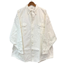 画像をギャラリービューアに読み込む, WILLY CHAVARRIA ウィリーチャバリア 19SS BIG DADDY BUTTON DOWN ボタンダウンオーバーサイズデニムシャツ S ホワイト 15676
