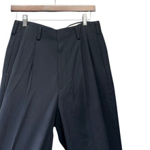 将图片加载到图库查看器,A.PRESSE アプレッセ 25AW Wool Wide Tapered Trousers ウールスラックスパンツ 25AAP-04-36 1 ネイビー 15763