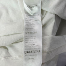 이미지를 갤러리 뷰어에 로드 , CELINE セリーヌ フランス製 ロゴプリントTシャツ 2X764671Q.01EA XXS ホワイト 15427