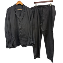 Lade das Bild in den Galerie-Viewer, COMOLI コモリ 20SS ダンガリージャケット パンツ セットアップ R01-01007 R01-03005 ブラック 14970