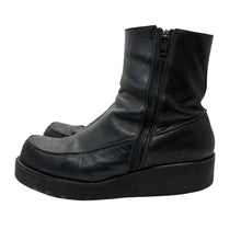 画像をギャラリービューアに読み込む, Y's ワイズ スムースレザーウェッジソールダブルジップブーツ YA-E21-711