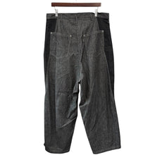 画像をギャラリービューアに読み込む, S'YTE by yohji yamamoto サイト ヨウジヤマモト 7oz TWO-TONE DENIM 5POCKET WIDE PANTS ワイドデニムパンツ UT-P20-002 2 ブラック 14821